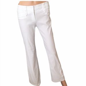 Vintage Joe B white hip huggers flare size S